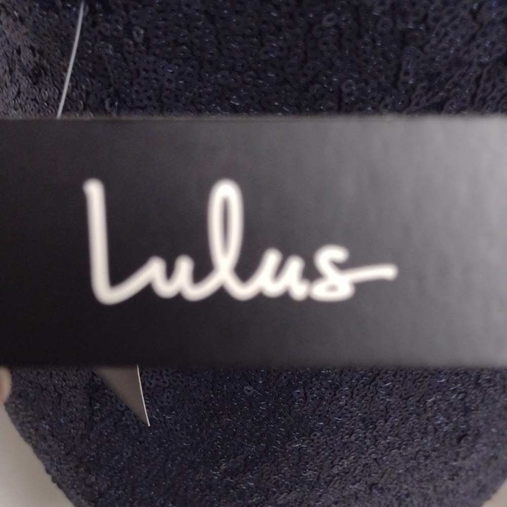 Lulu's Navy Sequin Mini Dress, Wedding Guest, Party Dress, Formal. - Picture 2 of 15